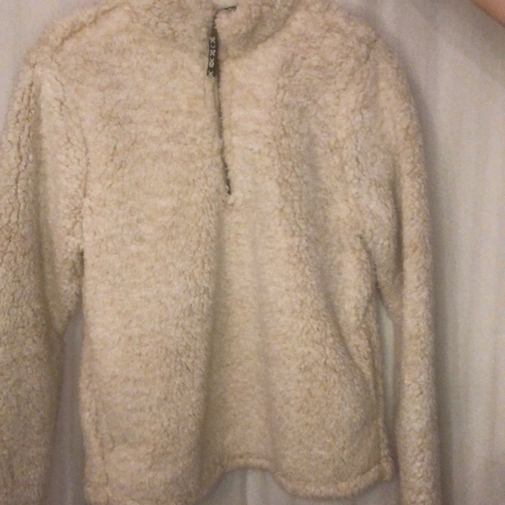 White Sherpa 1/4 Zip!